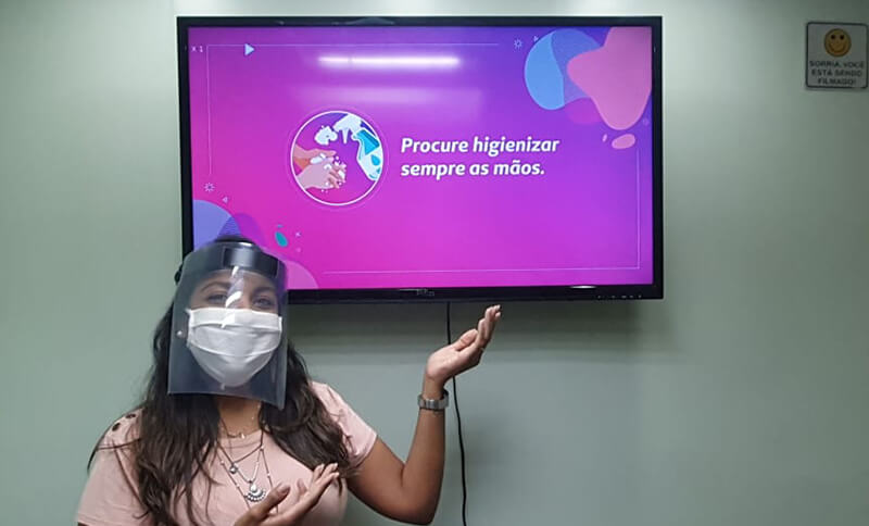 Vídeo institucional é reforço nas ações internas de contenção ao novo coronavírus