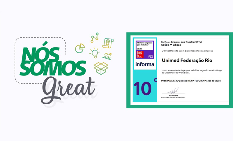 Federação entre as Melhores Empresas para Trabalhar na Saúde