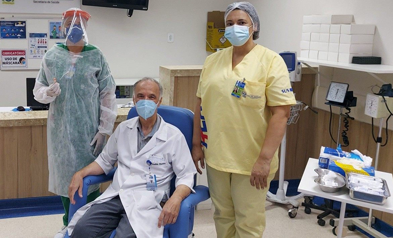 Estado do Rio já ultrapassou a marca de 100 mil pessoas vacinadas contra a Covid-19