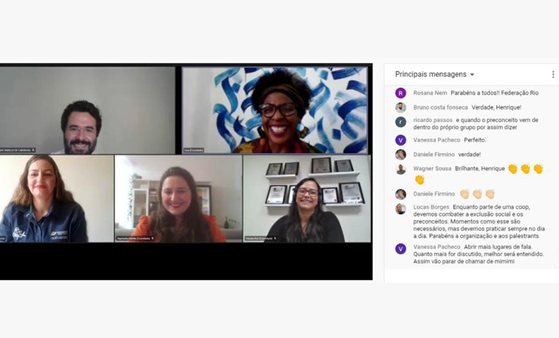 Federação Rio realiza live Inclusão e Diversidade com apoio do Sescoop