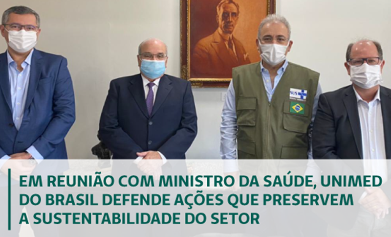 Em reunião com ministro da Saúde, Unimed do Brasil defende ações que preservem a sustentabilidade do setor