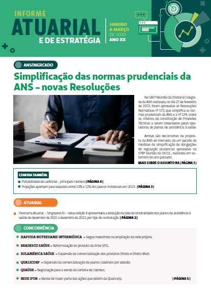 Informe Atuarial e de Estratégia é publicado 