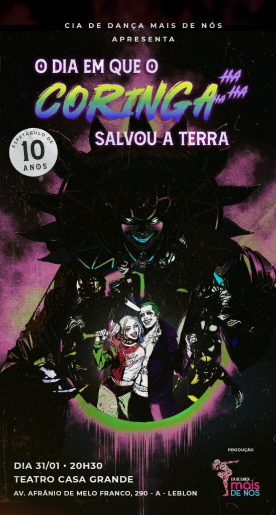 Colaborador estreia no teatro com o musical “O dia em que o Coringa salvou a Terra”  
