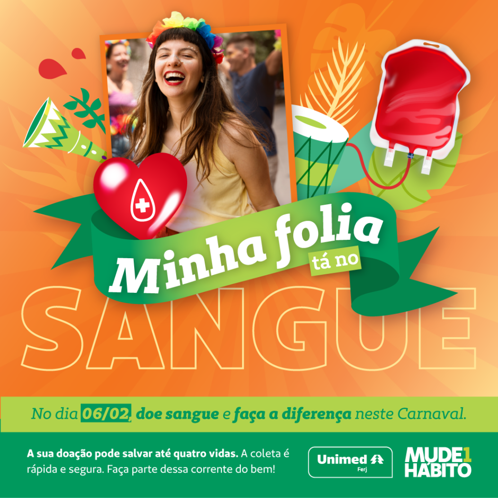 Carnaval solidário com doação de sangue  
