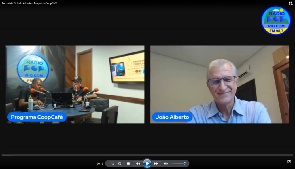 Presidente João Alberto concede entrevista no programa CoopCafé 